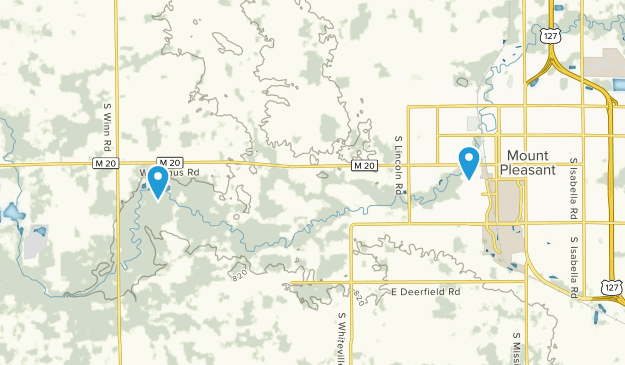 Mt Pleasant, Michigan Map