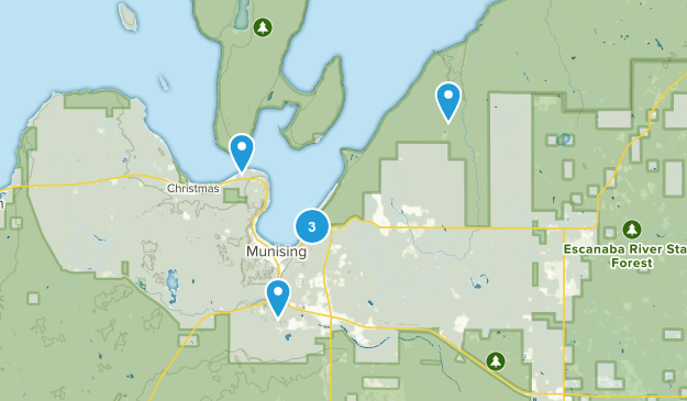 Munising, Michigan Map