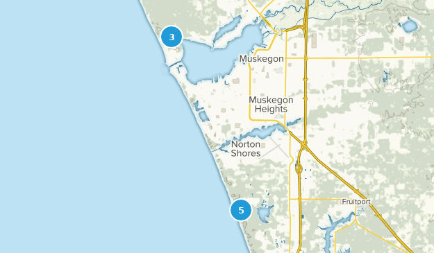 Muskegon, Michigan Map