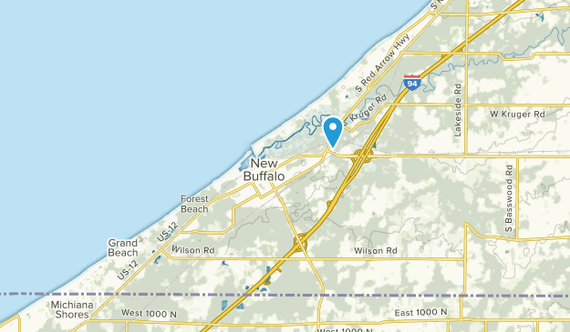 New Buffalo, Michigan Map