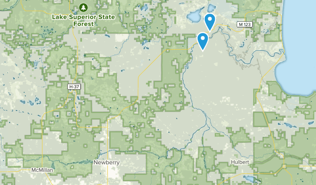 Newberry, Michigan Map