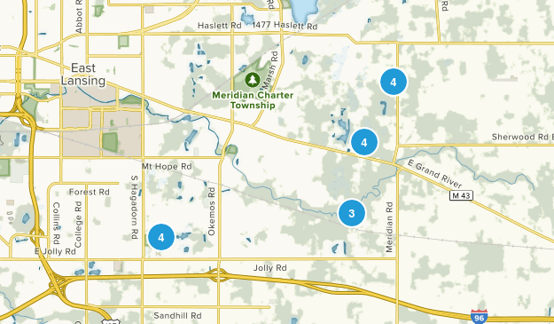 Okemos, Michigan Map