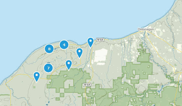 Ontonagon, Michigan Map