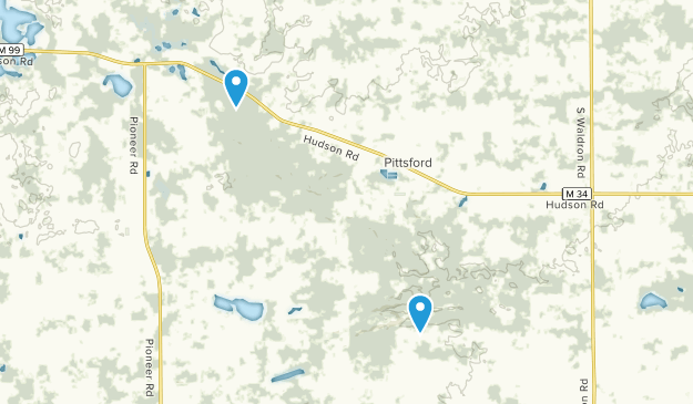 Pittsford, Michigan Map
