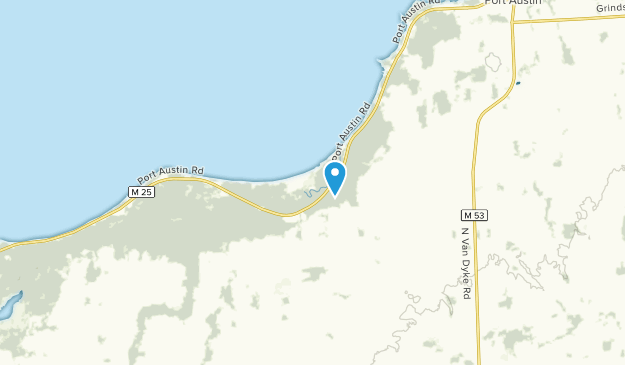 Port Crescent, Michigan Map