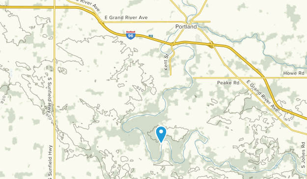 Portland, Michigan Map