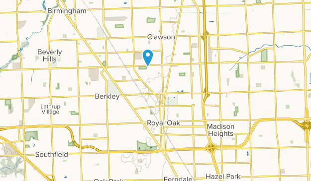 Royal Oak, Michigan Map
