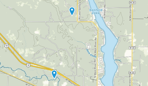 Sanford, Michigan Map