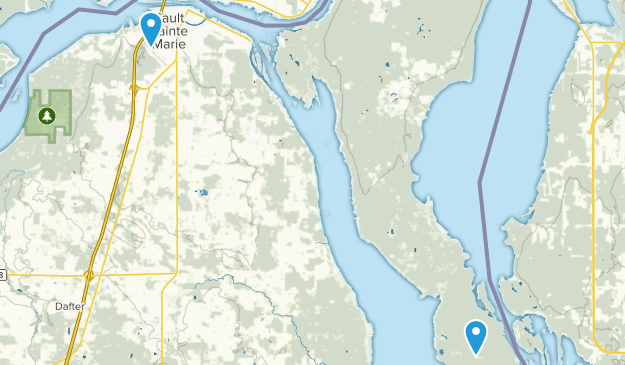 Sault Ste. Marie, Míchigan Map