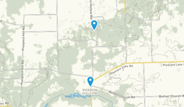 Sharon Hollow, Michigan Map