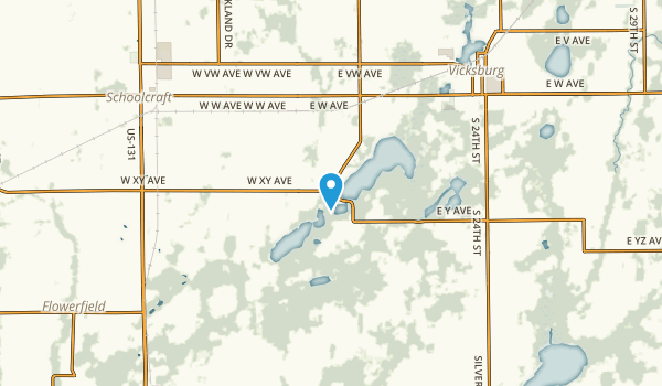 Vicksburg, Michigan Map