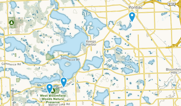West Bloomfield, Michigan Map