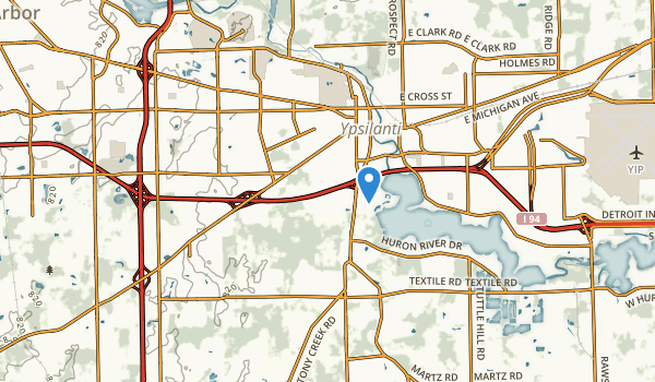 Ypsilanti, Michigan Map