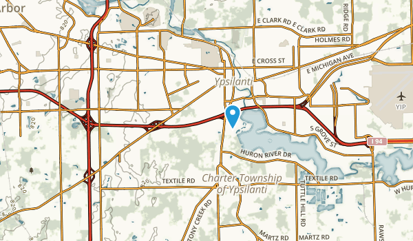 Ypsilanti, Michigan Map