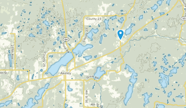 Akeley, Minnesota Map