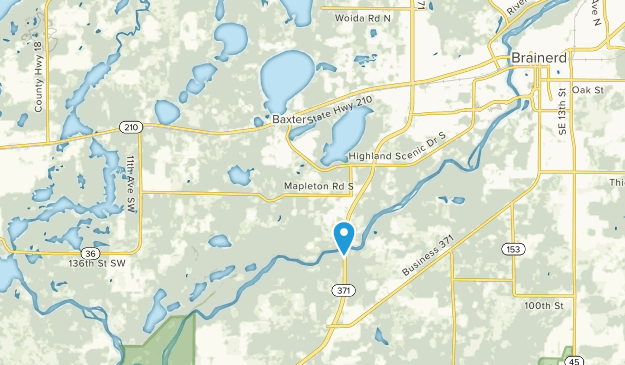 Baxter, Minnesota Map