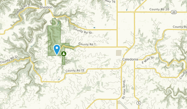 Caledonia, Minnesota Map