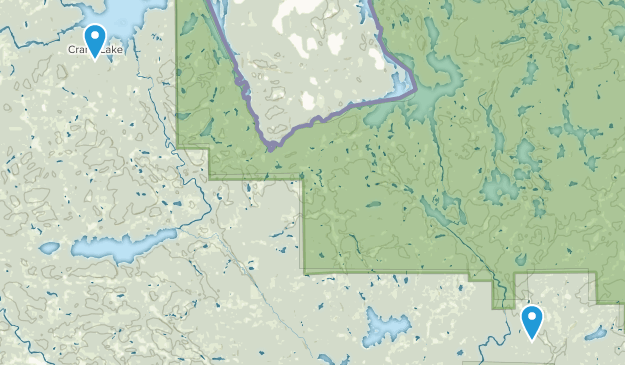 Crane Lake, Minnesota Map