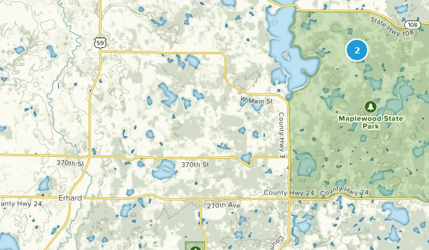 Erhard, Minnesota Map