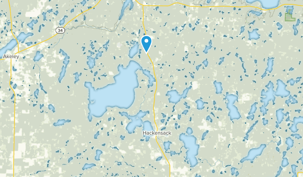 Hackensack, Minnesota Map