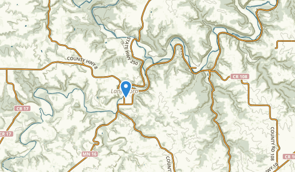 Lanesboro, Minnesota Map