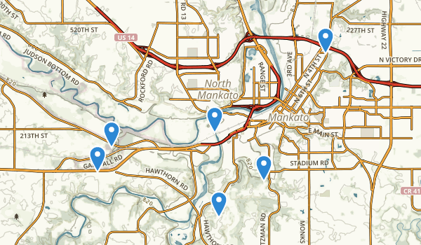 Mankato, Minnesota Map