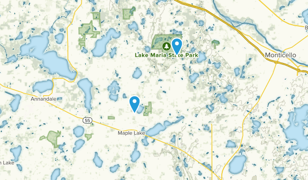 Maple Lake, Minnesota Map