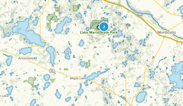 Maple Lake, Minnesota Map