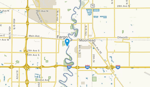 Moorhead, Minnesota Map