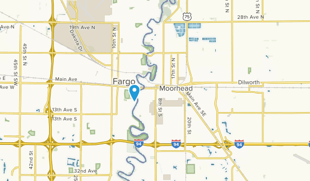 Moorhead, Minnesota Map