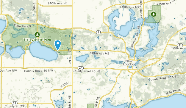 New London, Minnesota Map