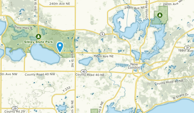 New London, Minnesota Map
