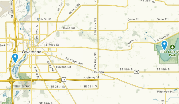 Owatonna, Minnesota Map