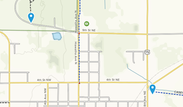 Pipestone, Minnesota Map