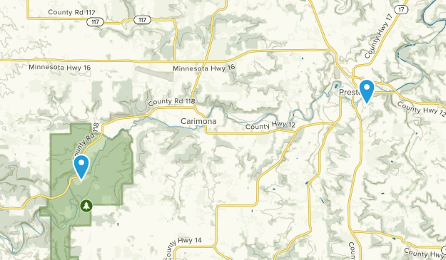 Preston, Minnesota Map