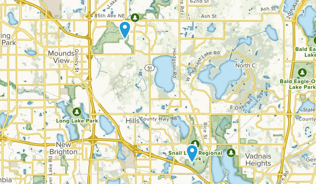 Shoreview, Minnesota Map