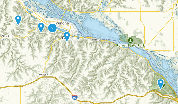 Winona, Minnesota Map