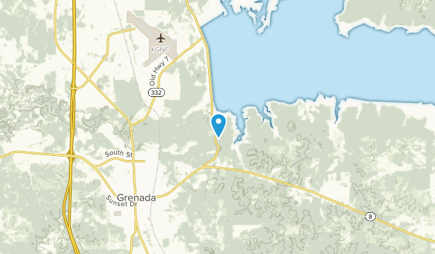 Grenada, Mississippi Map