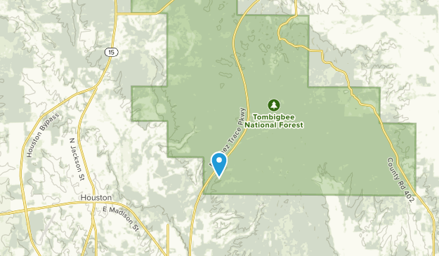 Houston, Mississippi Map