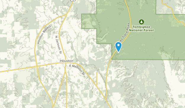 Houston, Mississippi Map