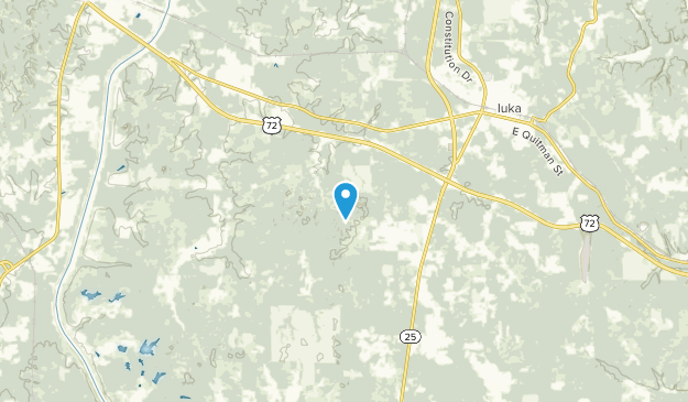 Iuka, Mississippi Map