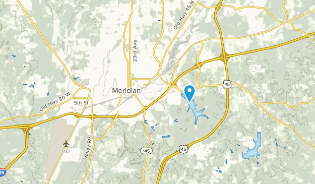 Meridian, Mississippi Map