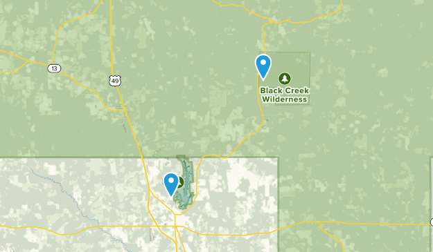 New Augusta, Mississippi Map