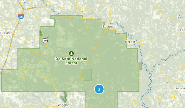 New Augusta, Mississippi Map