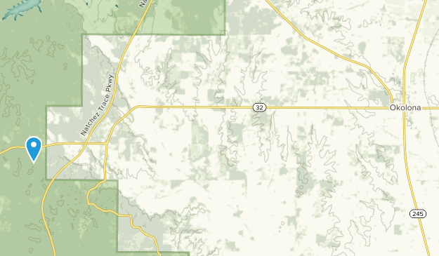 Okolona, Mississippi Map
