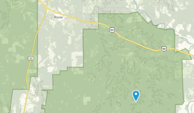 Roxie, Mississippi Map