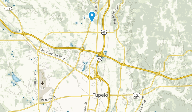 Tupelo, Mississippi Map