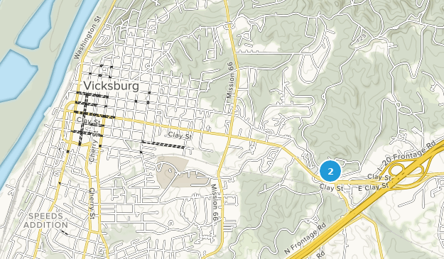 Vicksburg, Mississippi Map
