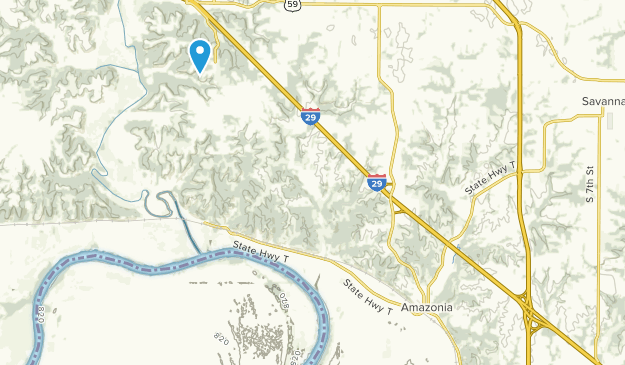 Amazonia, Missouri Map