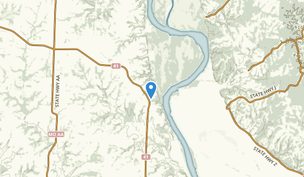 Arrow Rock, Missouri Map